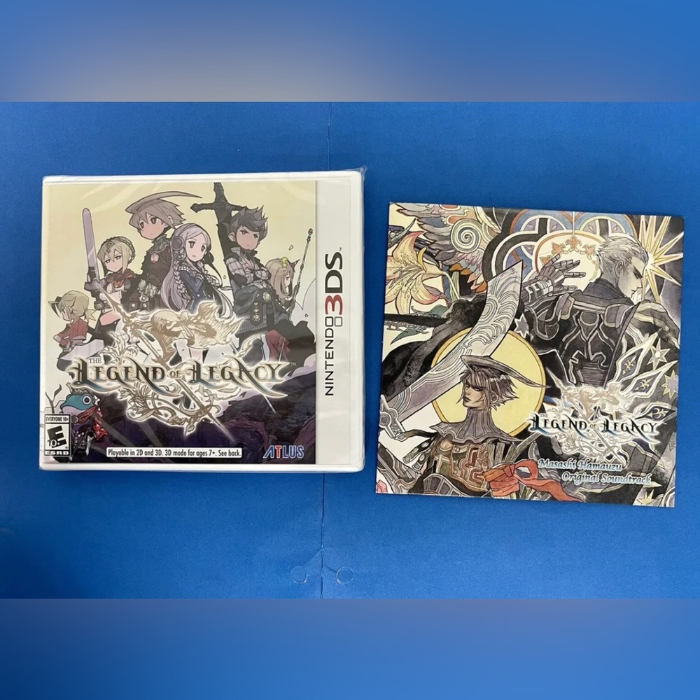 The Legend Of Legacy Nintendo 3DS Game + Original SoundTrack Masahi Hamauzu New